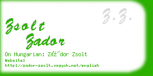 zsolt zador business card
